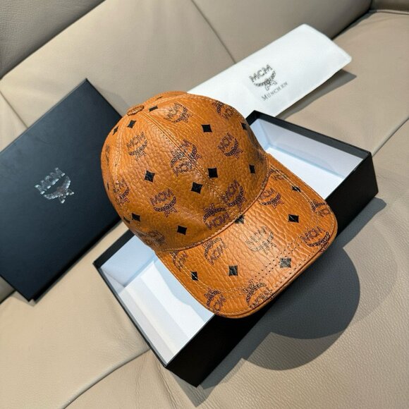 MCM Brown Signature Hat - Picture 1 of 8